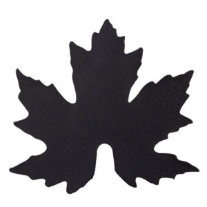 Grandura black maple leaf snow guard cutout