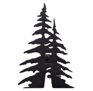 Grandura black pine tree snow guard cutout